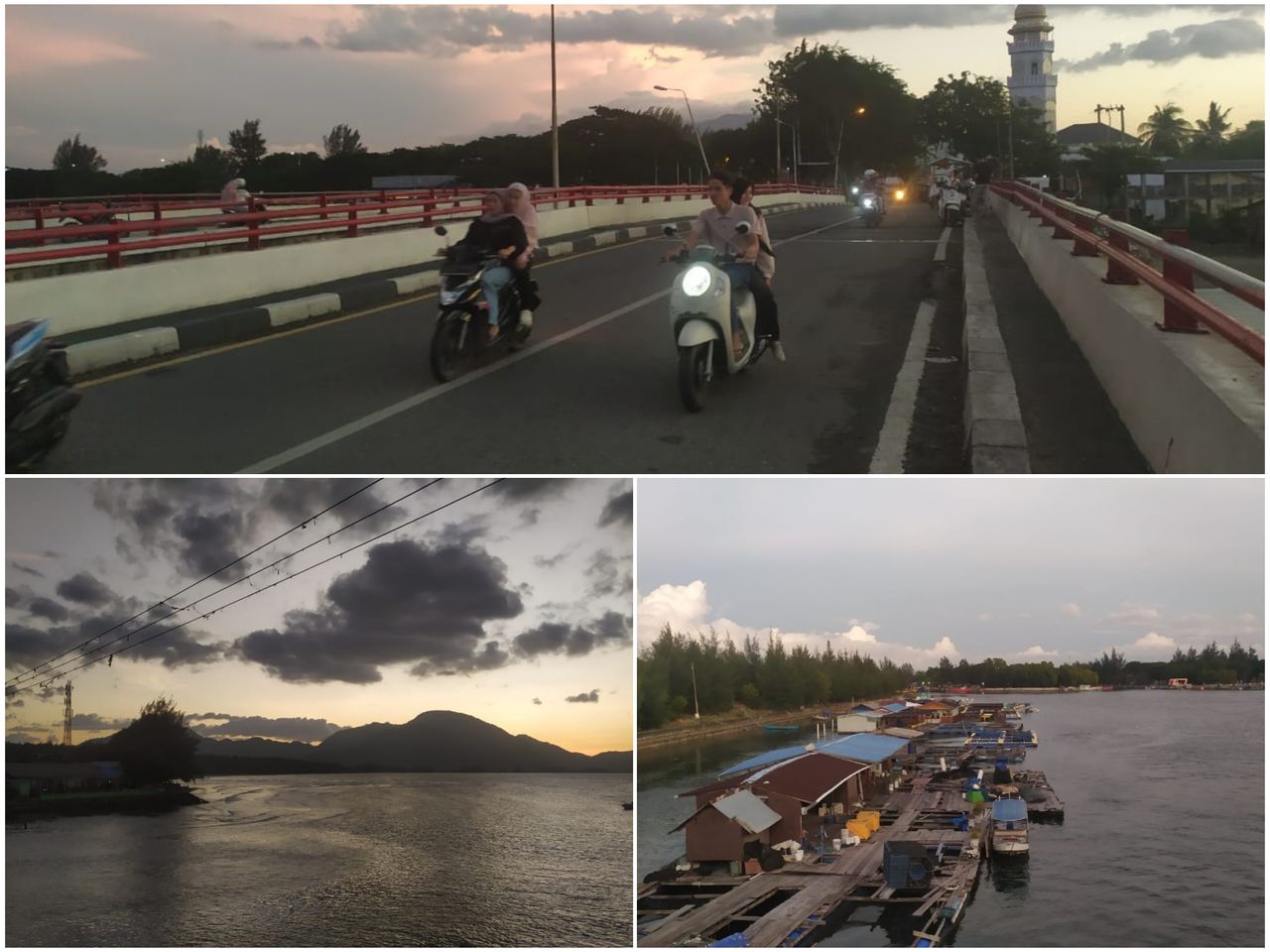 Afternoon trip // enjoying the sunset view that can be seen on the highway, it is truly beautiful.