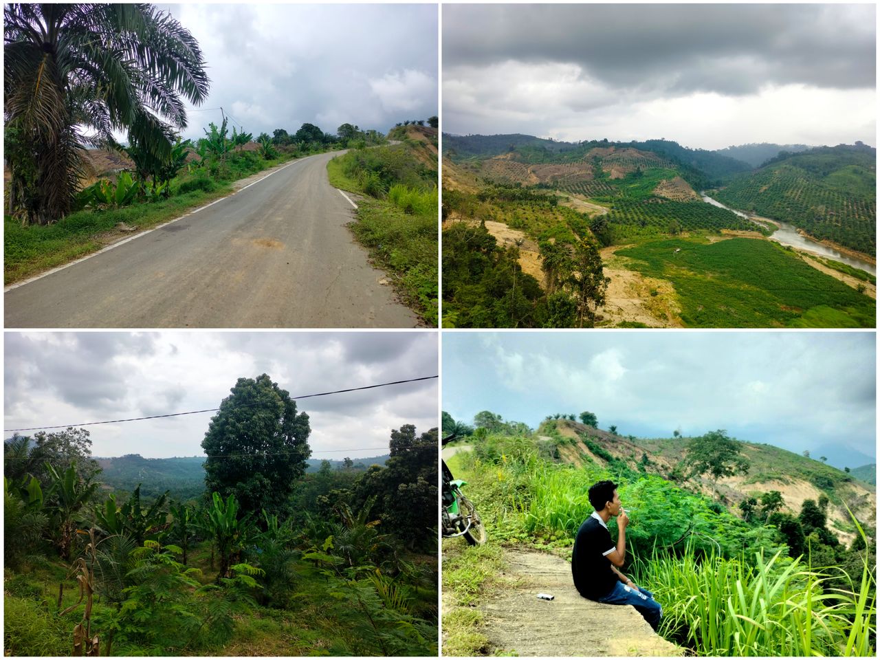 The natural charm of the mountains || which farmers love for growing corn.