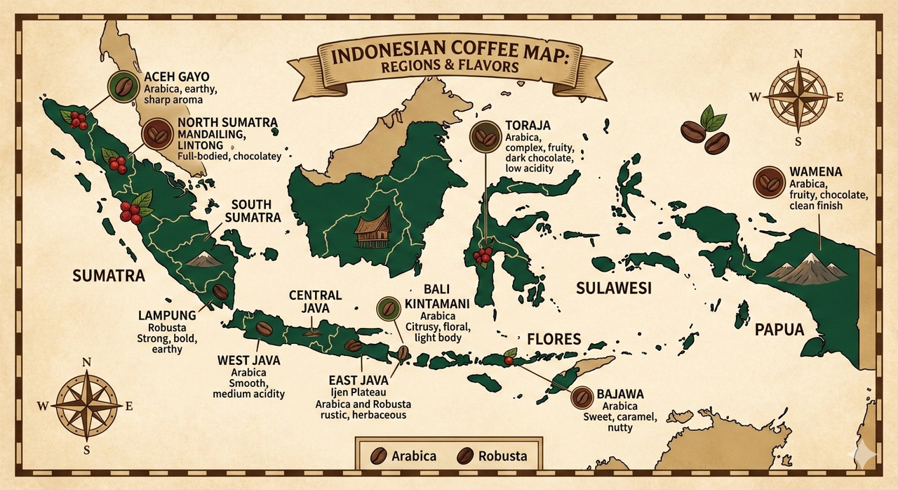 Indonesia : Country With The Most Coffee Shops In The World !