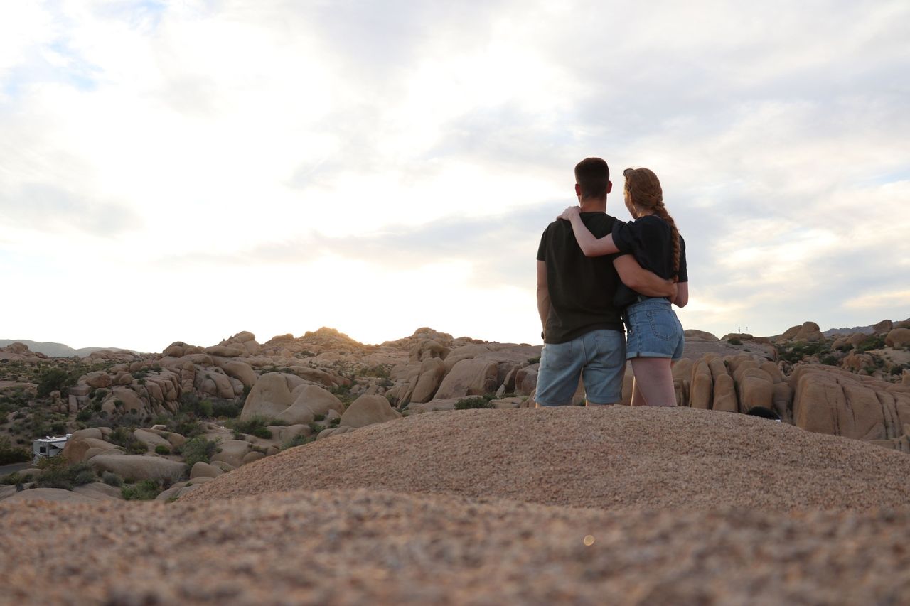 Watching the sun go down in Joshua Tree, USA