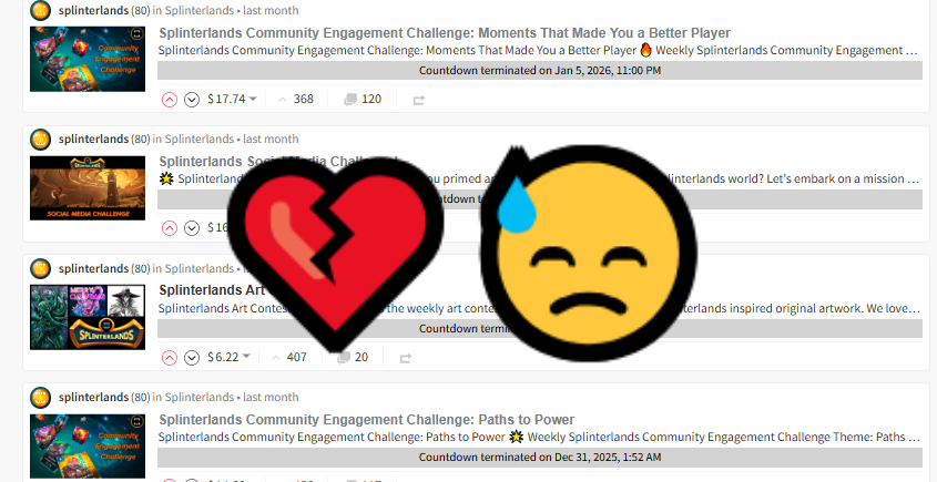 💔😢 A Painful Silence on Hive… We Are Missing the Splinterlands Challenges We Loved | A Sad Chapter for Hive