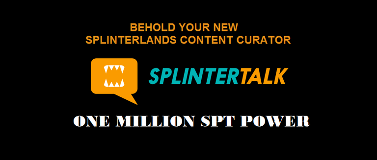 More Organic Curation for Splinterlands Authors: 1 Million SPT Power