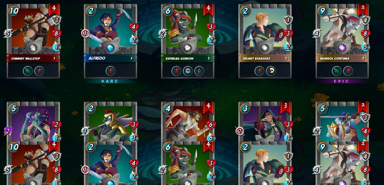 End of the season reward cards upgrade