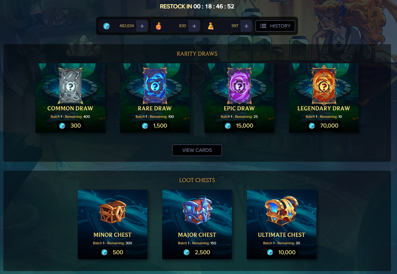 Splinterlands - Purchased Ultimate Chest
