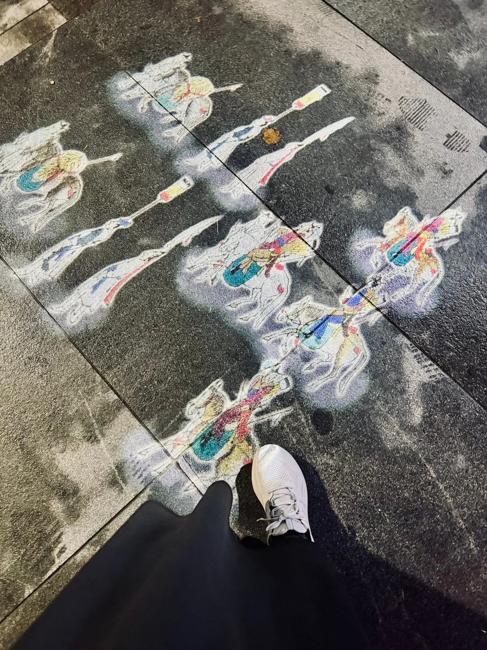 they made this art on the streets