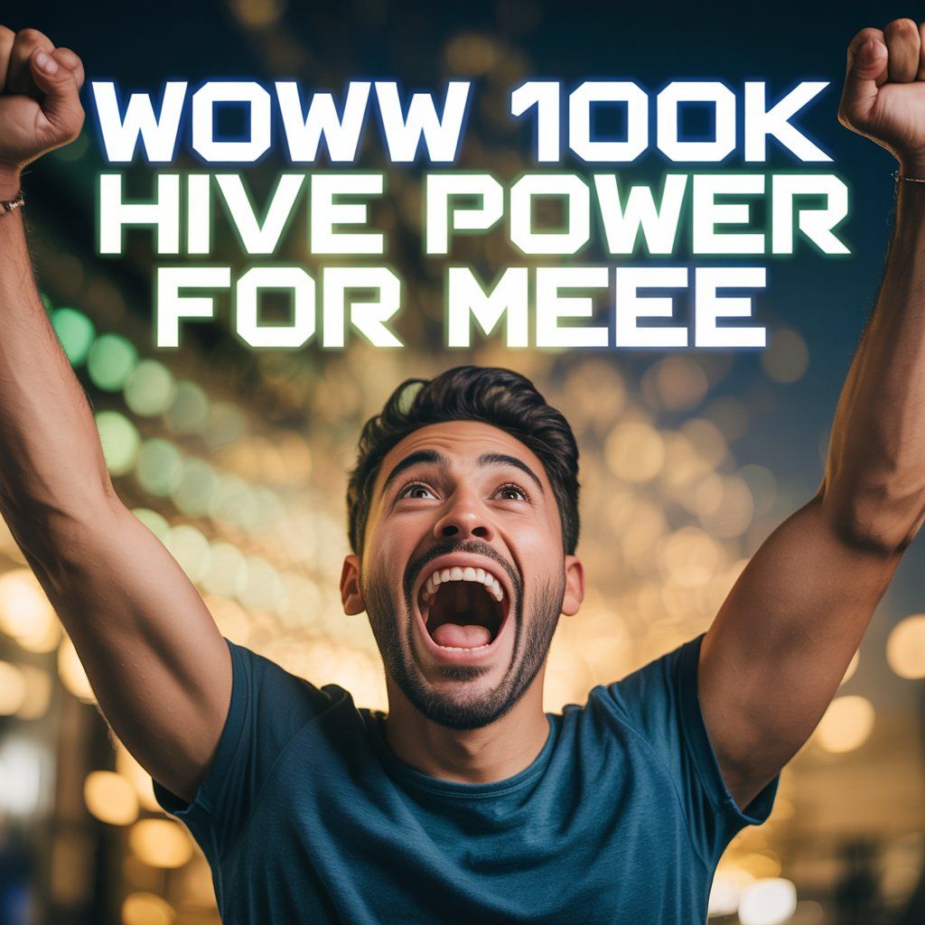 Theme-:"What Would You Do If You Had 100K Hive Power?"