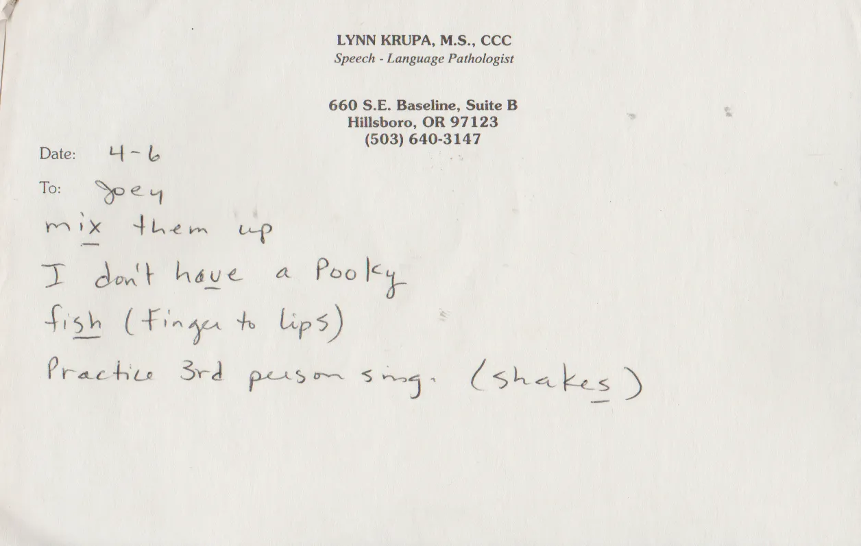 1995-04-06 - Thursday - Speech Therapy.png