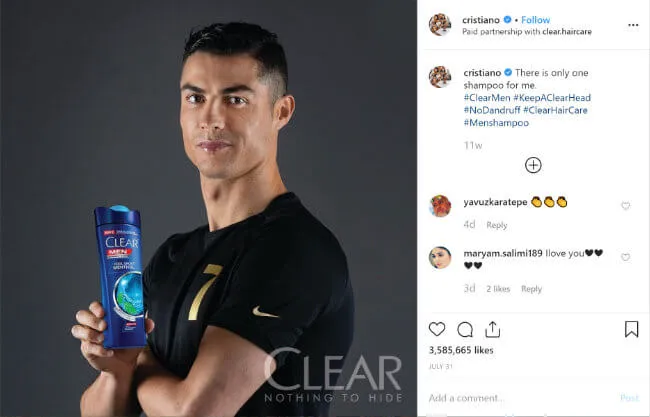 Chistiano Ronaldo the influencer