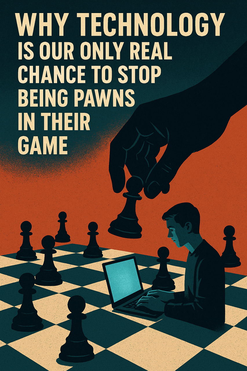 Why Technology is Our Only Real Chance to Stop Being Pawns in Their Game
