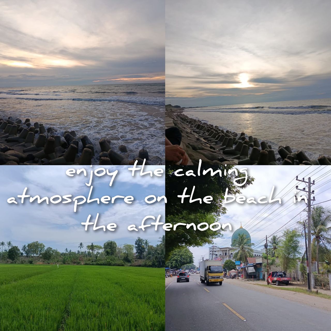 Some photos of my trip with friends to one of the beaches in the afternoon//the atmosphere was so calm and comfortable