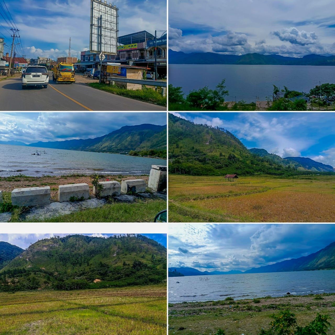 The journey in the afternoon and seeing the beauty of the lake which is truly very wide and the mountains can be seen in the distance is truly enchanting ❤️❤️
