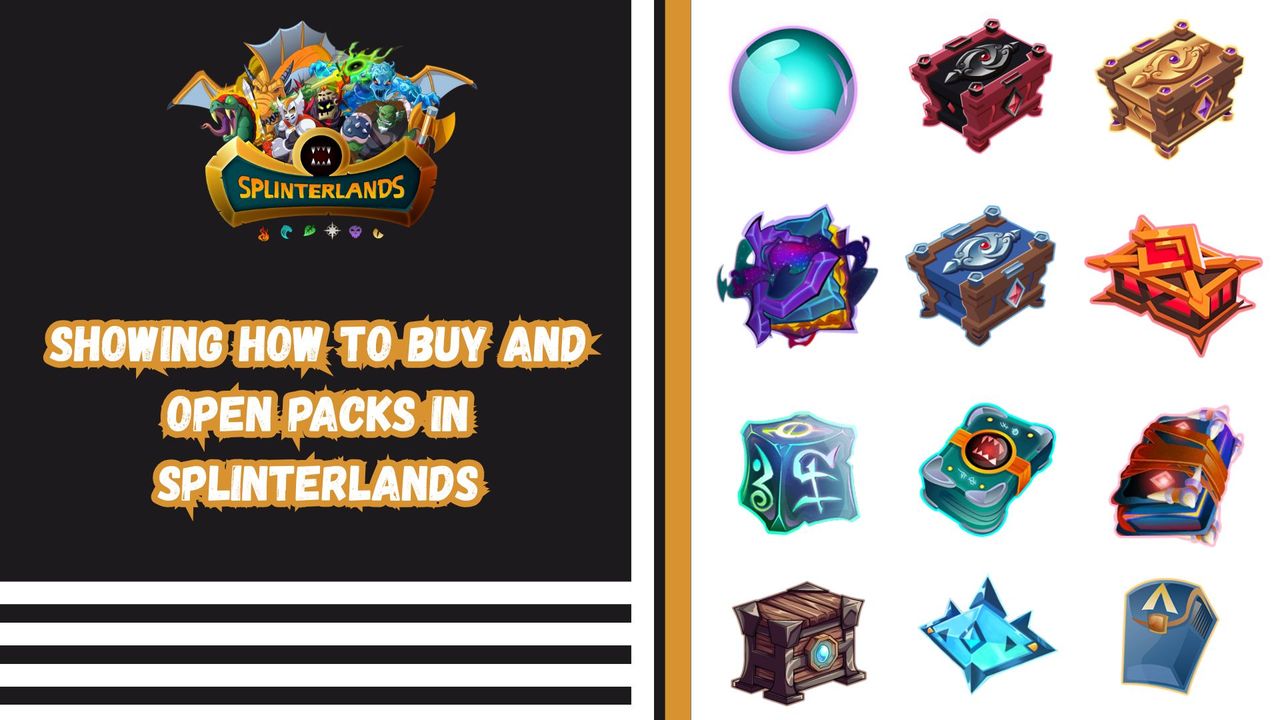 Showing How to Buy and Open Packs in Splinterlands