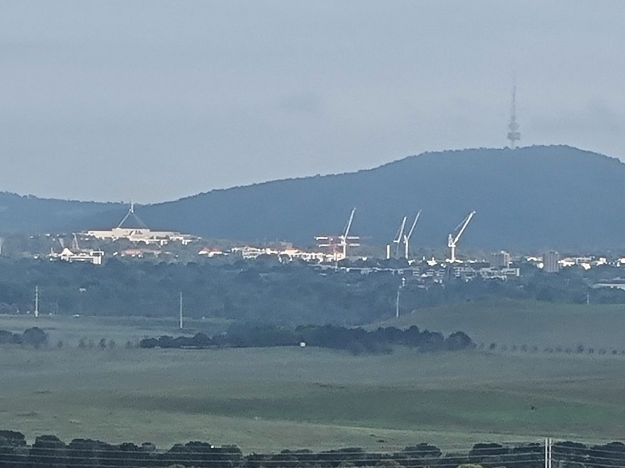 We had a view of Australia’s Capital and parliament building.