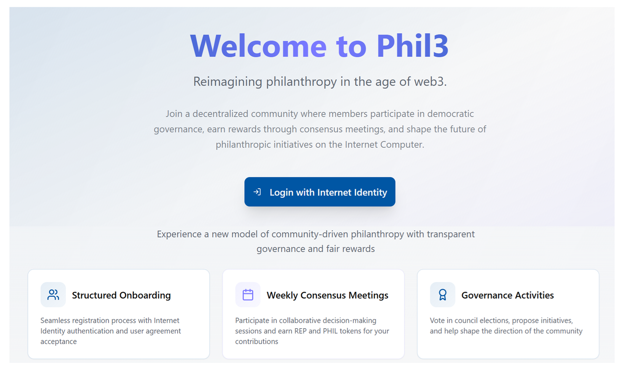 Introduction de Phil3, un projet qui réimagine la philanthropie